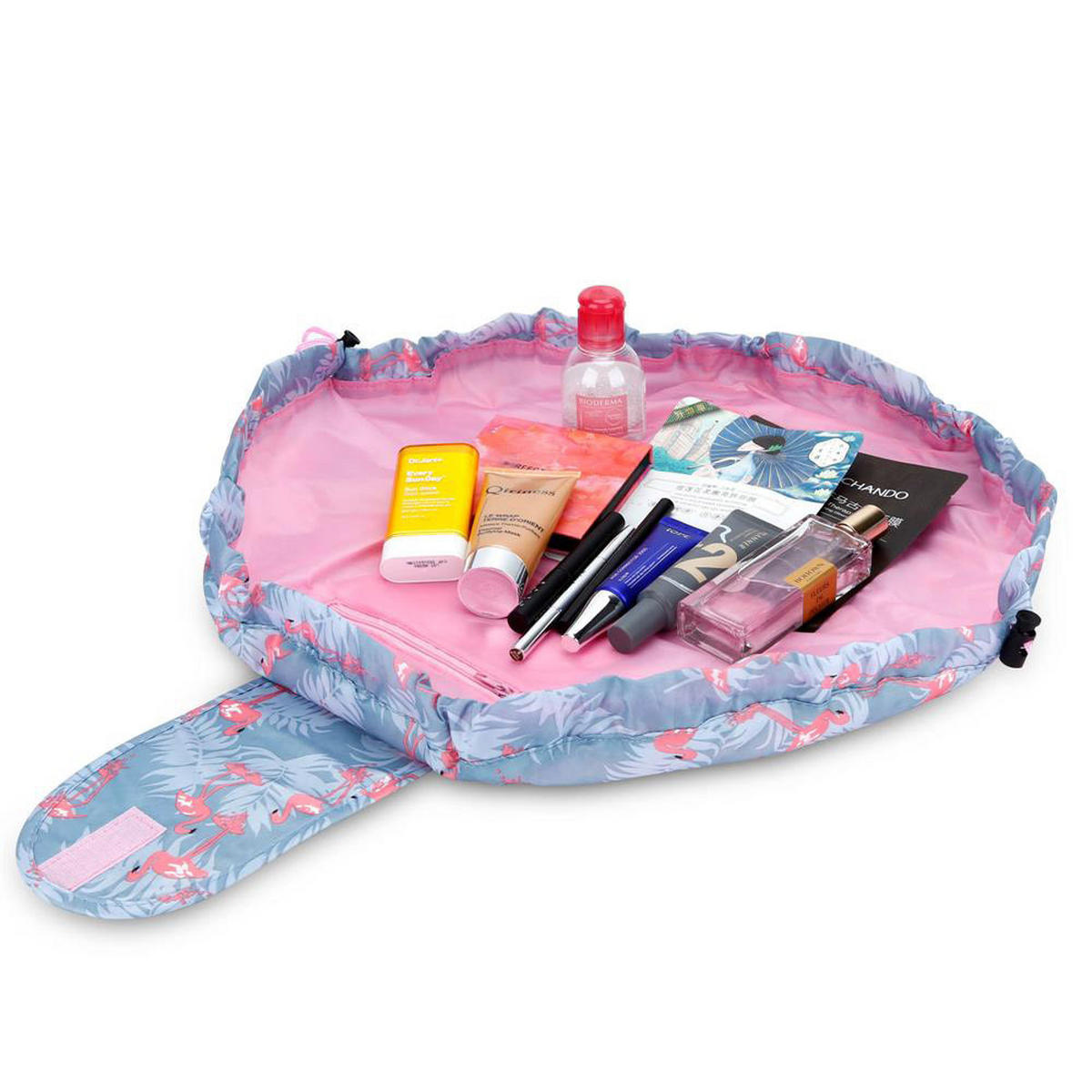 KOSMETIKTASCHE mit Reißverschlussfächern - Dunkelblau, Kunststoff (54/62cm) - Intirilife