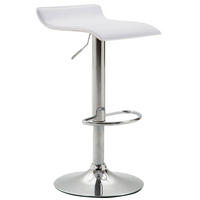 BARHOCKER Dyn V2 63-84 cm Weiß - Weiß, Leder (36/63/39cm) - furnicato