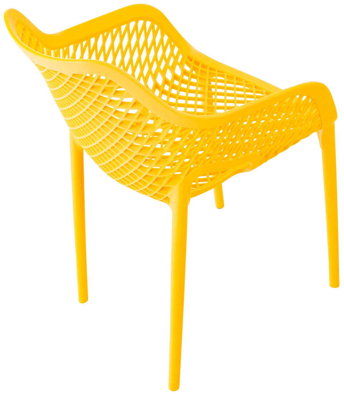 GARTENSTUHL Kunststoff Gelb - Gelb, Kunststoff (57/81/60cm) - CLP
