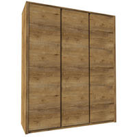KLEIDERSCHRANK Montana Eiche Lefkas 166,3 / 53,3 / 196,6cm - Eichefarben, Holz/Holzwerkstoff (166.3/196.6/53.3cm) - Feldmann-Wohnen