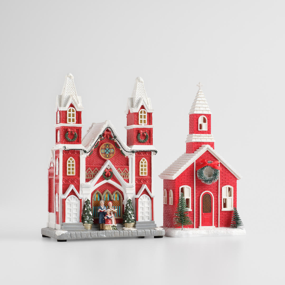 DEKOFIGUR Led FESTHOUSE, 28.5 x 20 cm, Multicolor, Beleuchtet Weihnachtsfigur, Weihnachtsdeko, Deko Wohnzimmer, Winter Christmas, XMAS Geschenk - Multicolor, Kunststoff (12/28.5/20cm) - home&you