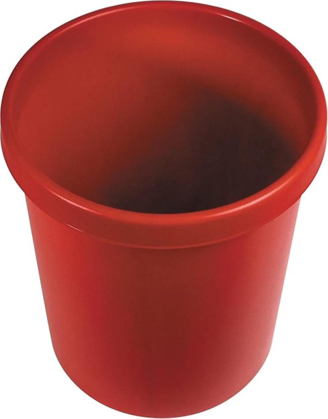 PAPIERKORB Klassisch Rund Mit Großem Einwurf 45 Liter 48 x 40 x 40 cm Kunststoff Rot - Rot, Kunststoff (40/48/40cm) - PROREGAL