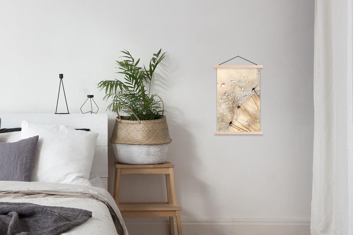 POSTER Löwenzahn - Abstrakt - Natur - Beige 40x60 cm - Braun, Textil (40/60/0.15cm) - MuchoWow