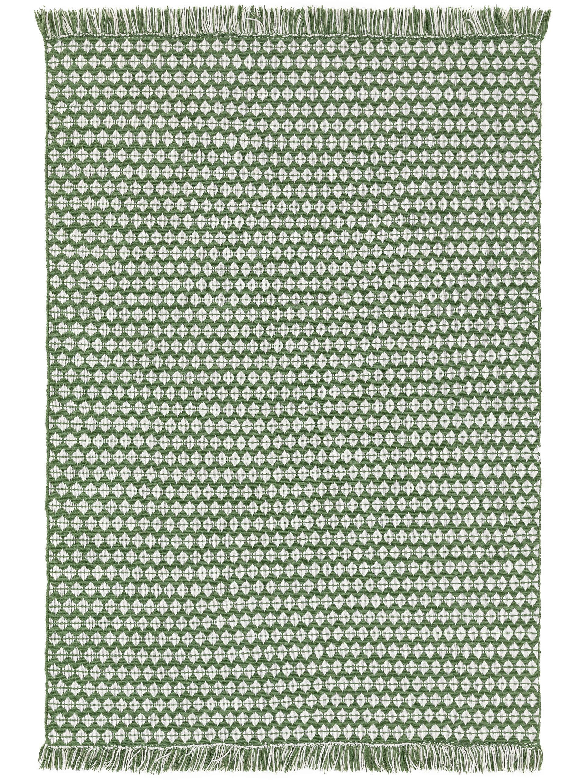 TEPPICH aus recyceltem Material Morty Grün 120x170 cm - Grün, Textil (120/170cm) - benuta Pure
