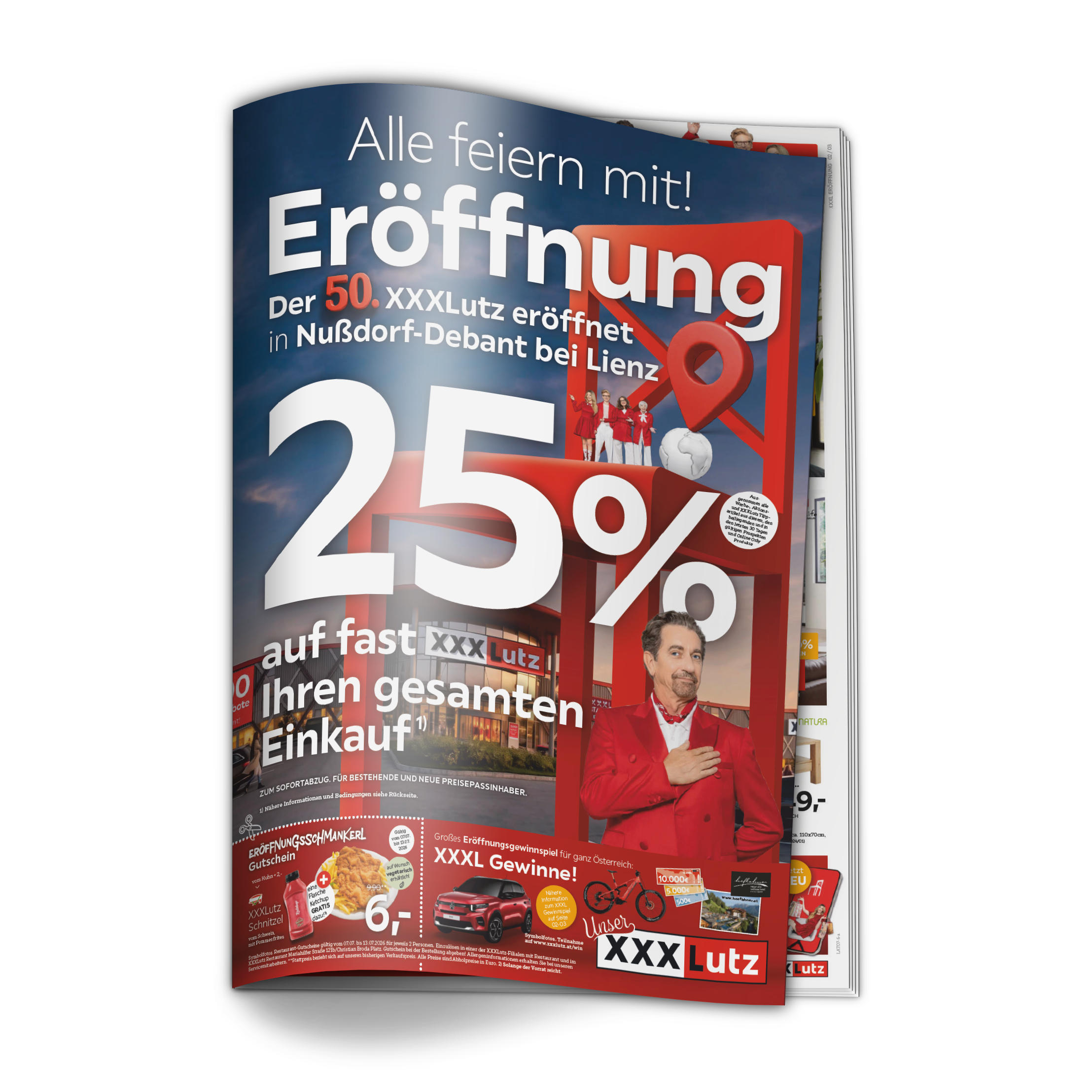 Alle feiern mit! Eröffnung Der 50. XXXLutz eröffnet in Nußdorf-Debant bei Lienz