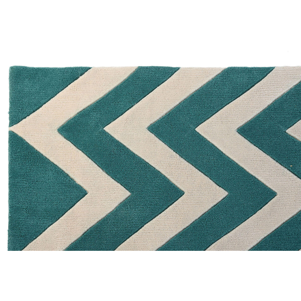 TEPPICH 160 x 230 x 2 cm Polyester Zick-Zack zweifarbig - Multicolor, Kunststoff (160/230cm) - DKD Home Decor