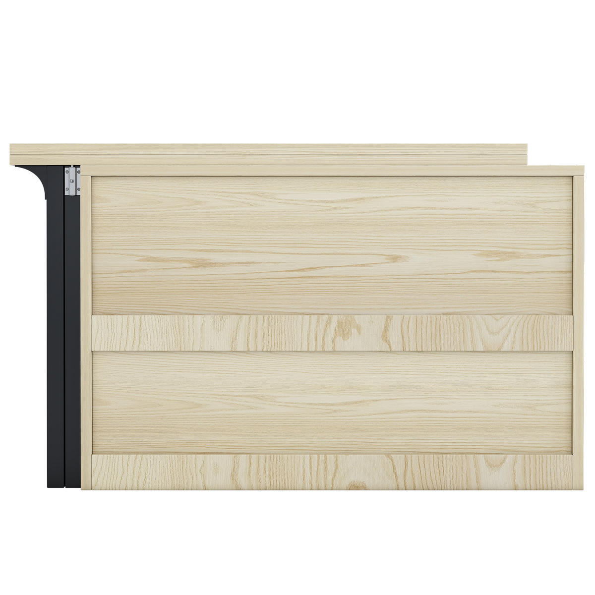 ESSTISCH Multifunktions & Sideboard (klappbar) mit Stauraum - Naturfarben, Holzwerkstoff/Metall (110/120/75cm) - Urban Meuble