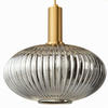 PENDELLEUCHTE Paris - Goldfarben/Grün, Glas/Metall (30/30/125cm) - kiki design
