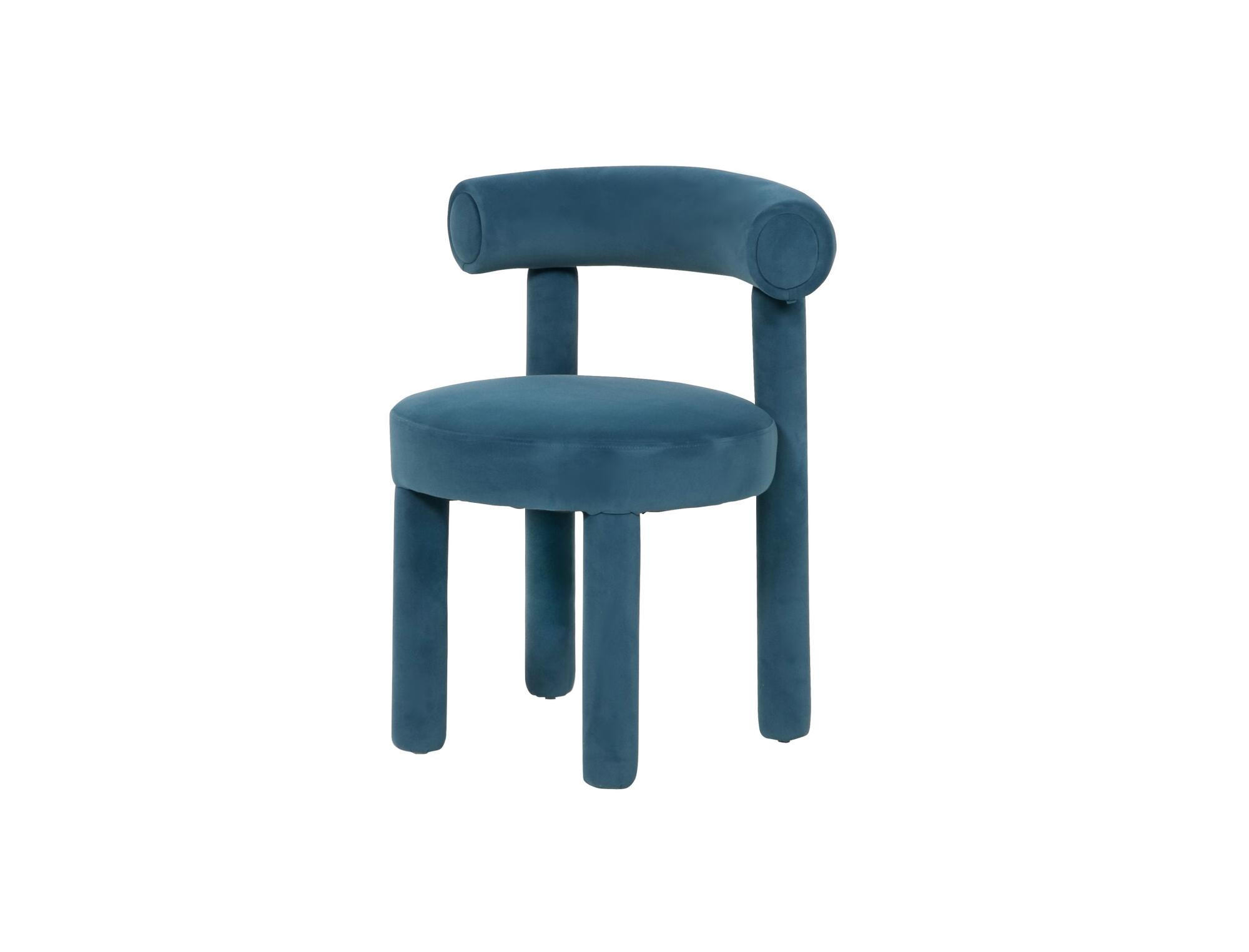ESSZIMMERSTUHL LEITH Blau 62x58x80 cm - Blau, Textil (62/80/58cm) - FURNLUX