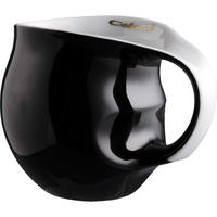 KAFFEEBECHER schwarz - Multicolor/Schwarz, Keramik (0.28L) - Luigi Colani Porzellan