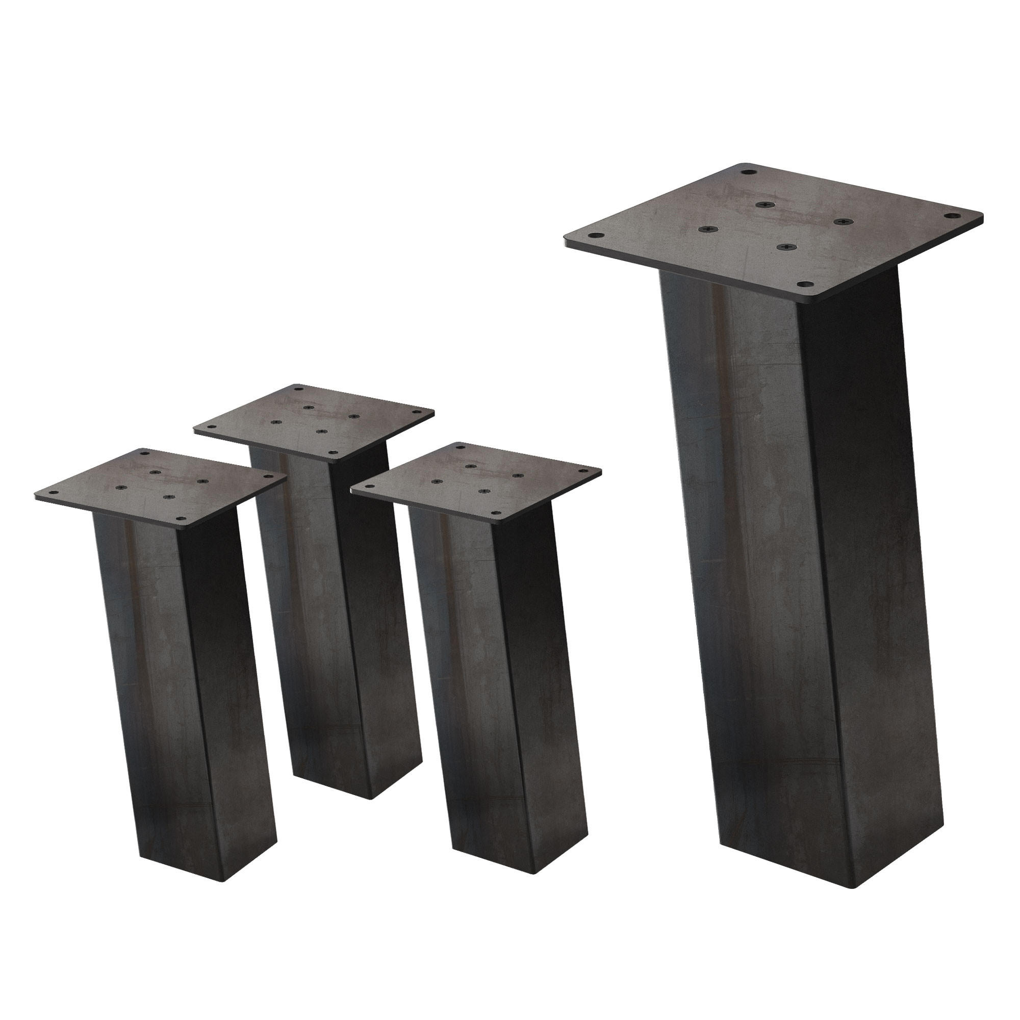 ML-DESIGN STOLOVÉ NOHY, sada 4 ks, design I-96GRAD, výška 30 cm, průmyslový styl, 8 x 8 cm