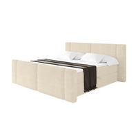 BOXBETT mit Matratze H3 - EVON Zanozek - 120x200 cm Beige - Champagner, Holzwerkstoff (120/200cm) - ALTDECOR