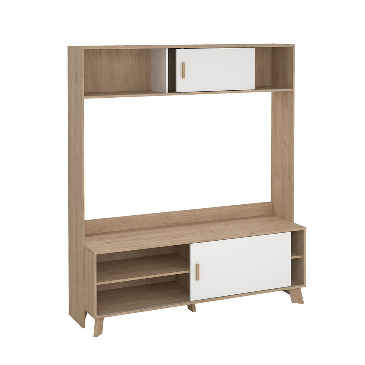REGALSYSTEM, Ikast, Eiche, Holzwerkstoff, 159 x 49 x 181 cm - Eichefarben, Holzwerkstoff (159/181/49cm) - ebuy24