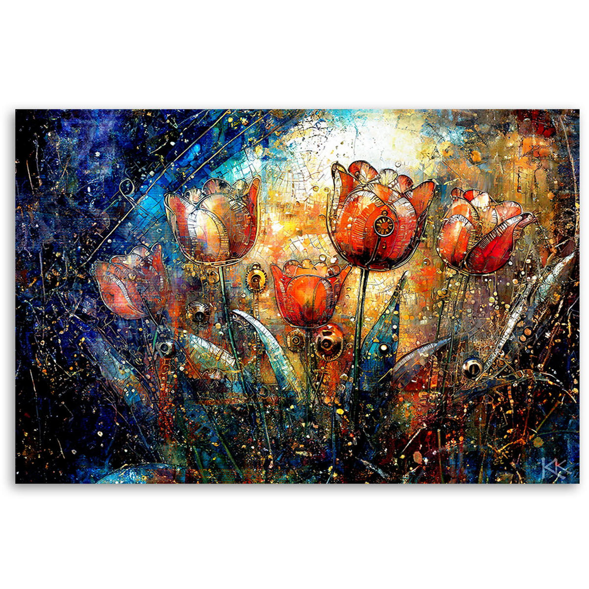 KUNSTDRUCK Lila 60/40 cm - Lila, Textil (60/40cm) - KUNSTLOFT