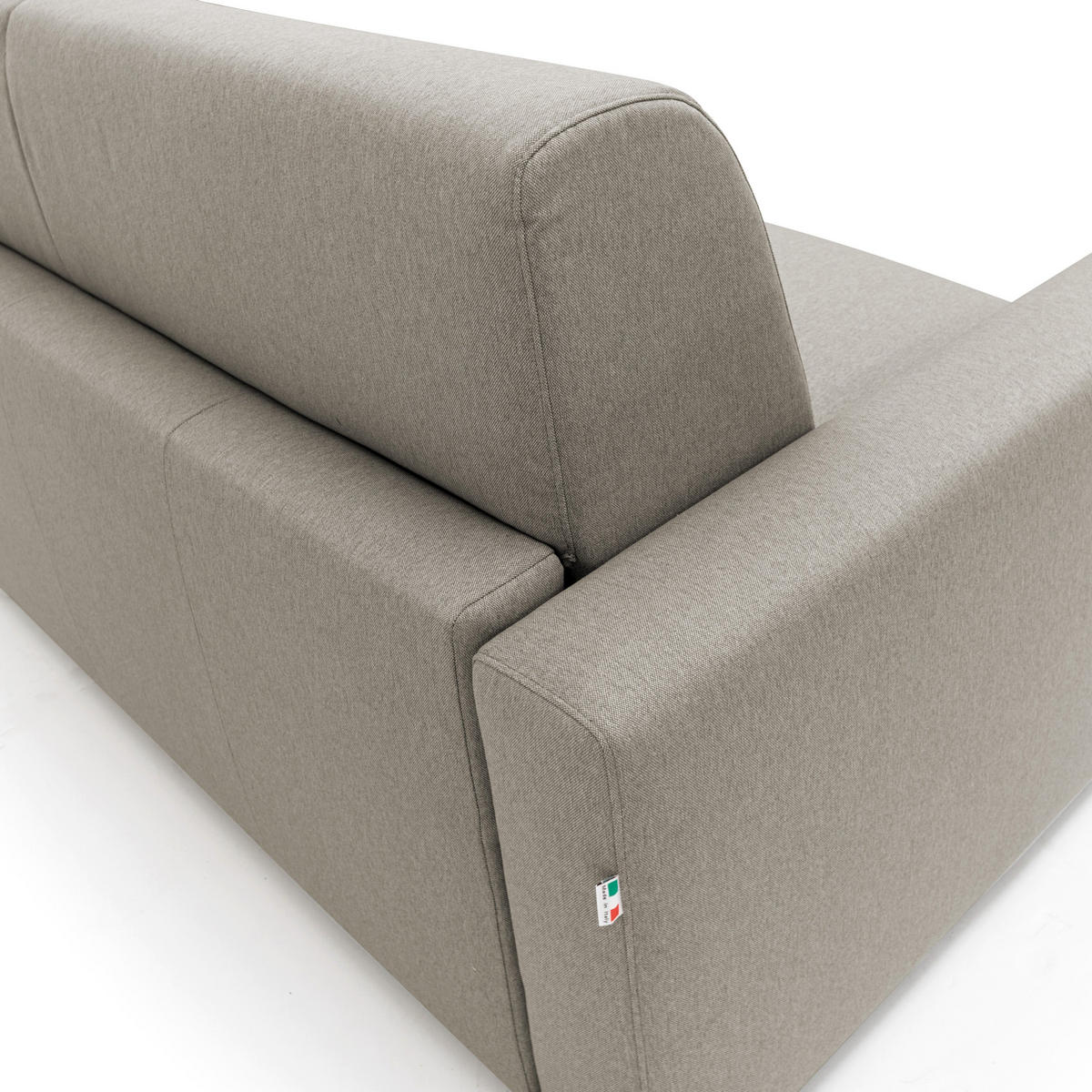 SCHLAFSOFA Kansas - Taupe, Textil (212/92/95cm) - Divani.store