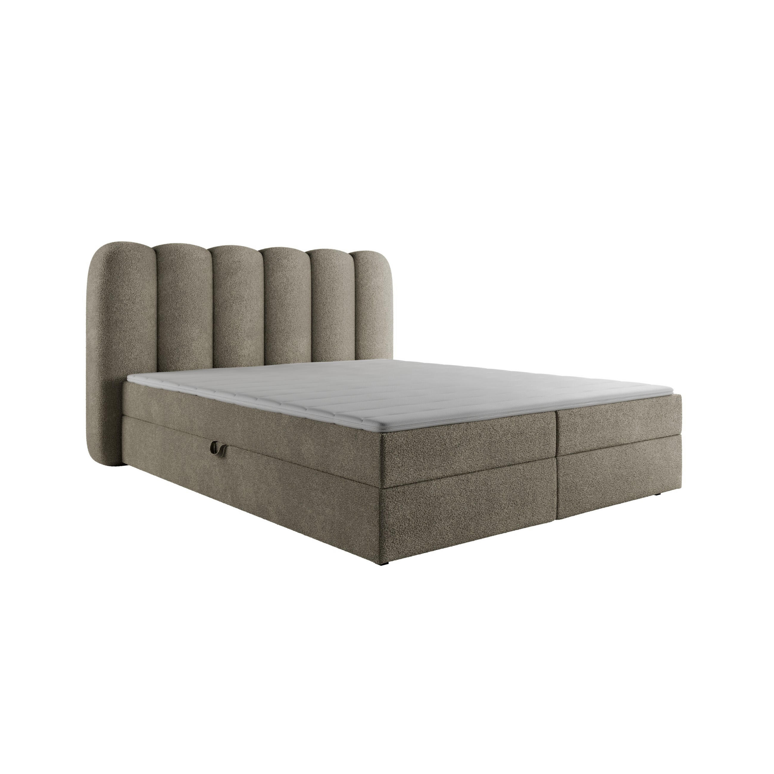 Excellent Home Boxspringbett Beige 160x200 cm