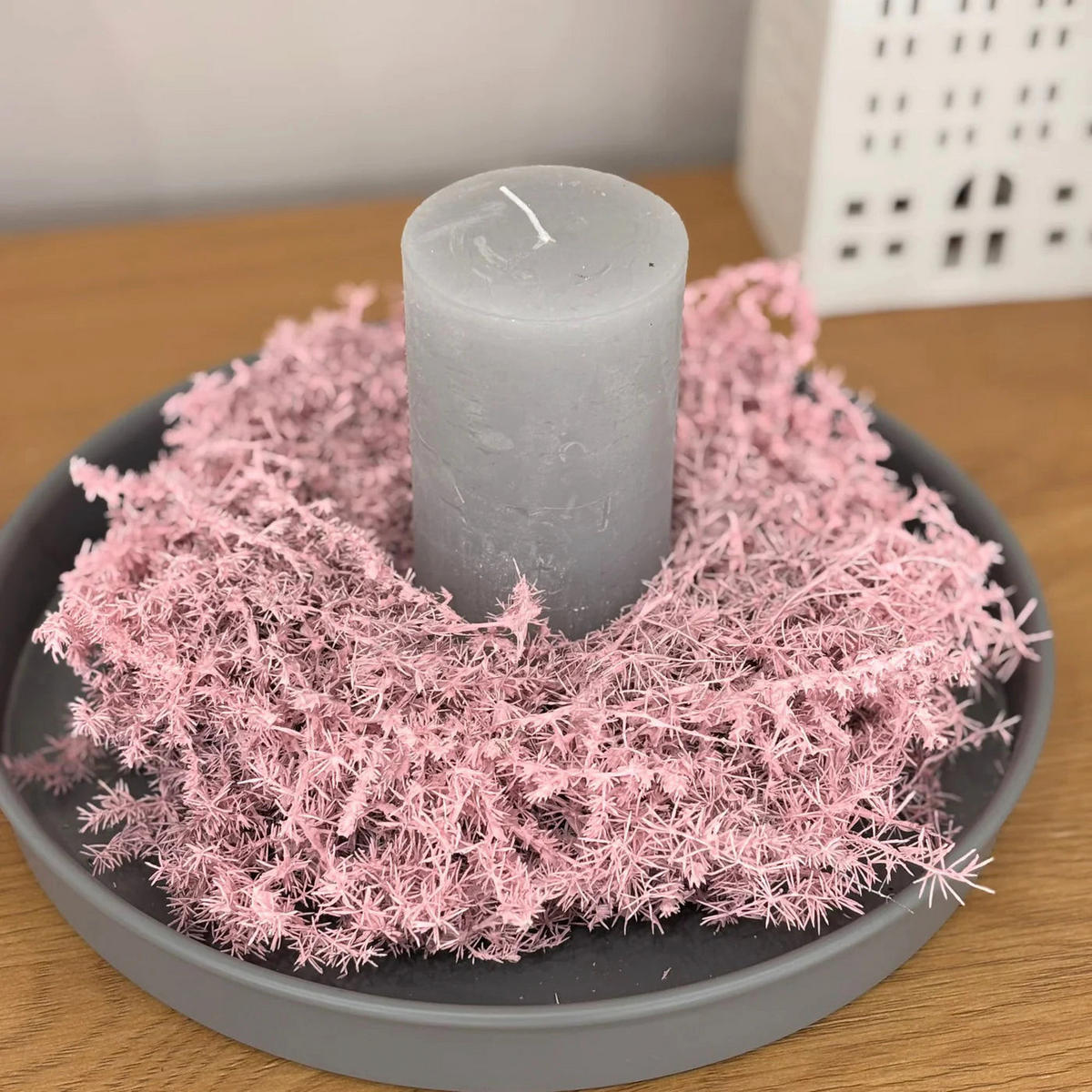 ASPARAGUSKRANZ in Rosa - Spargelkraut - 20 cm / rosa - Rosa, Naturmaterialien (20cm) - Lykke & You