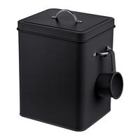 BOX na pranie - čierna, kov (18/25.5/15.5cm) - Relaxdays