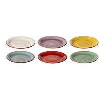FRÜHSTÜCKTELLER / Dessertteller Rimini ø 19 cm - 6 Stück - Multicolor, Keramik (2/2/19cm) - Studio Tavola
