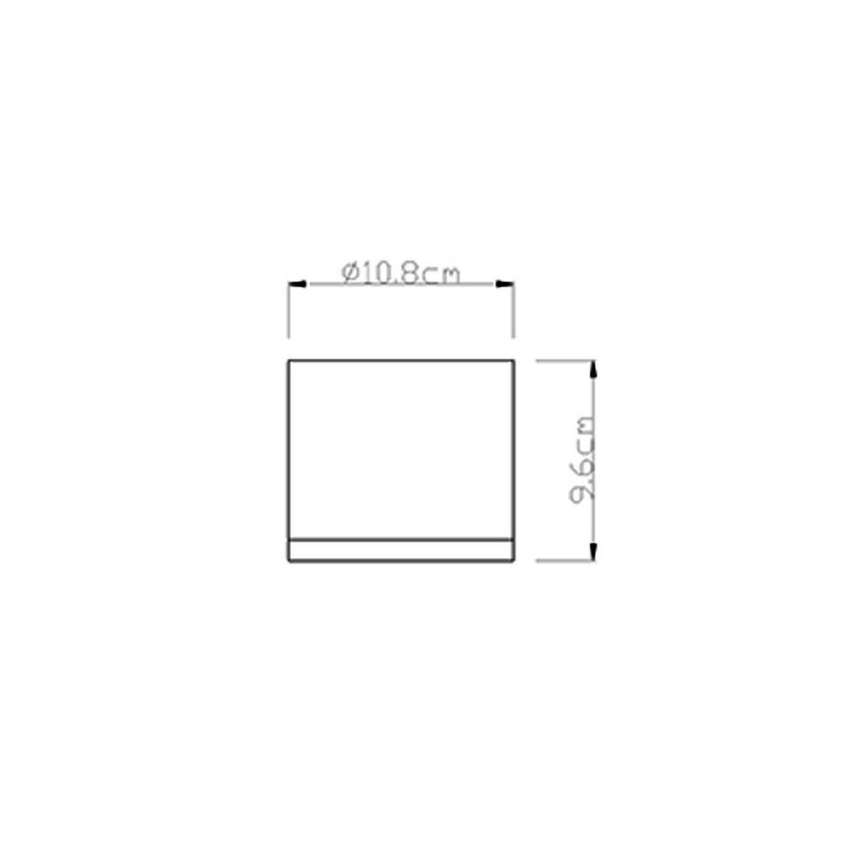 DECKENLEUCHTE Aluminium Anthrazit matt - Anthrazit, Glas (10.8/10.8/9.6cm) - Globo Lighting