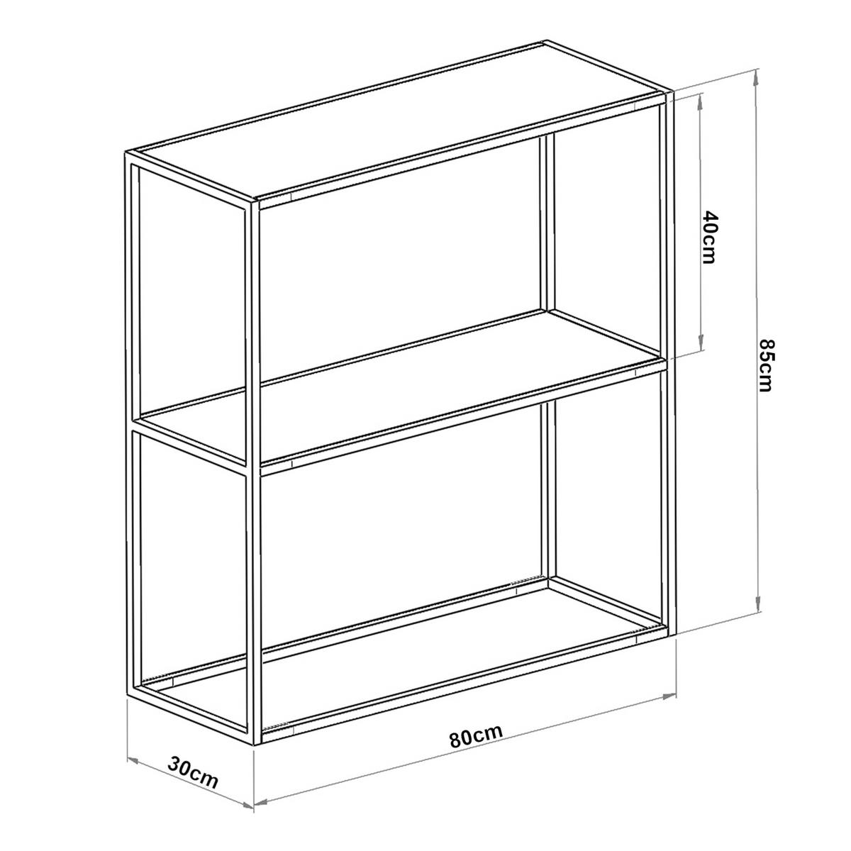KONSOLENTISCH Konnevesi - Schwarz, Metall (30/80/85cm) - [en.casa]