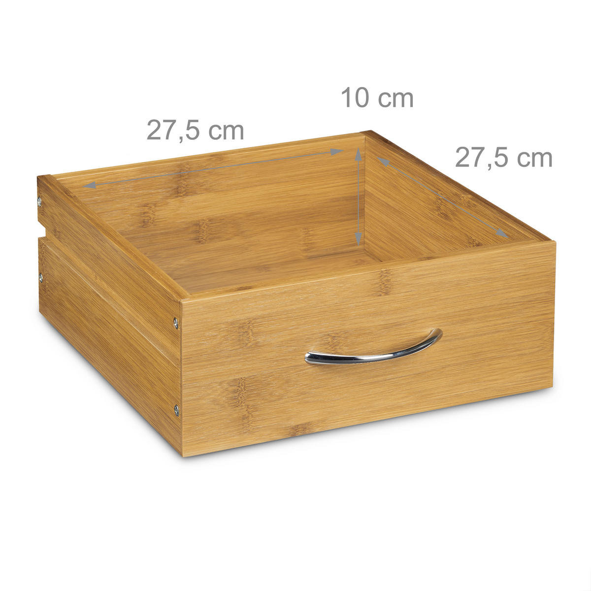 KÜCHENWAGEN - Hellbraun, Holz/Metall (47.5/37.5/81.5cm) - Relaxdays