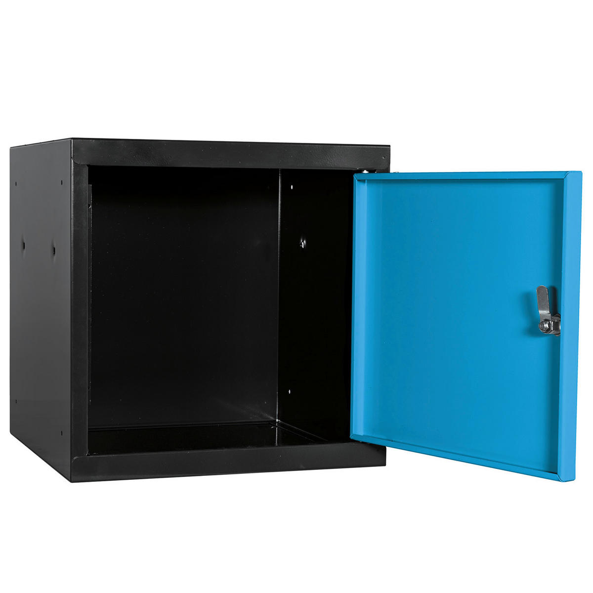 SCHLIESSFACHWÜRFEL 2x Blocky mit Zylinderschloss + 2 Schlüssel 40x40x40cm Anthrazit/Lichtblau - Blau/Anthrazit, Metall (40/40/40cm) - PROREGAL