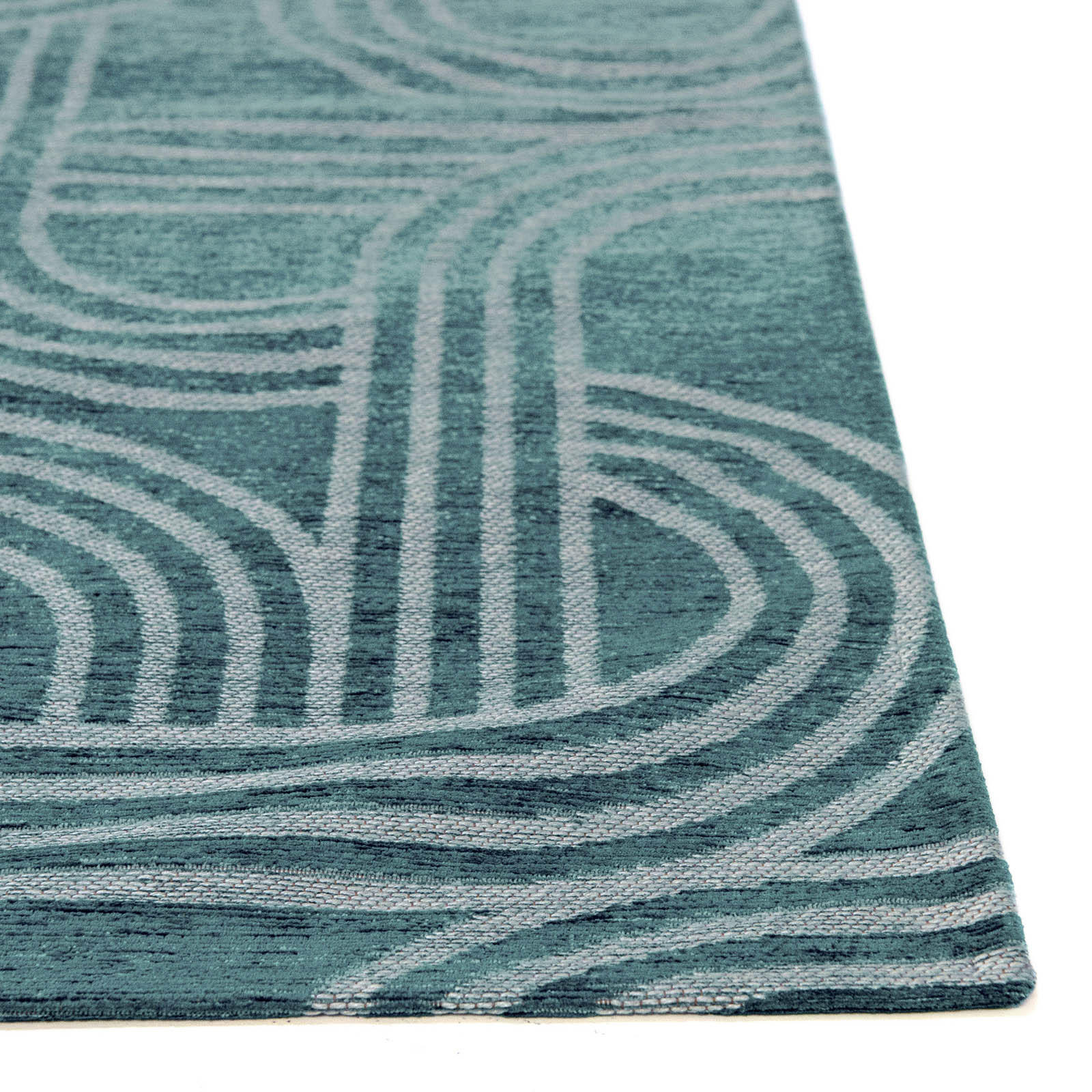 TEPPICH Disco Blue Glow 170/240 cm - Blau, Textil (170/240cm) - Lola&Moi