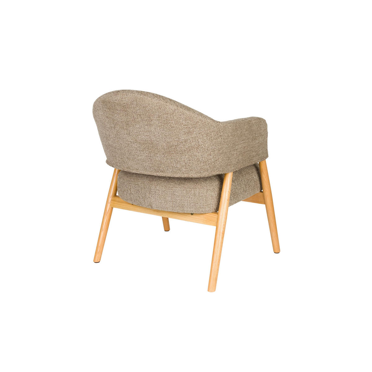 SESSEL Indy Dunkelbraun/ Beige - Braun, Textil (64/76.5/66.5cm) - Housecraft Living