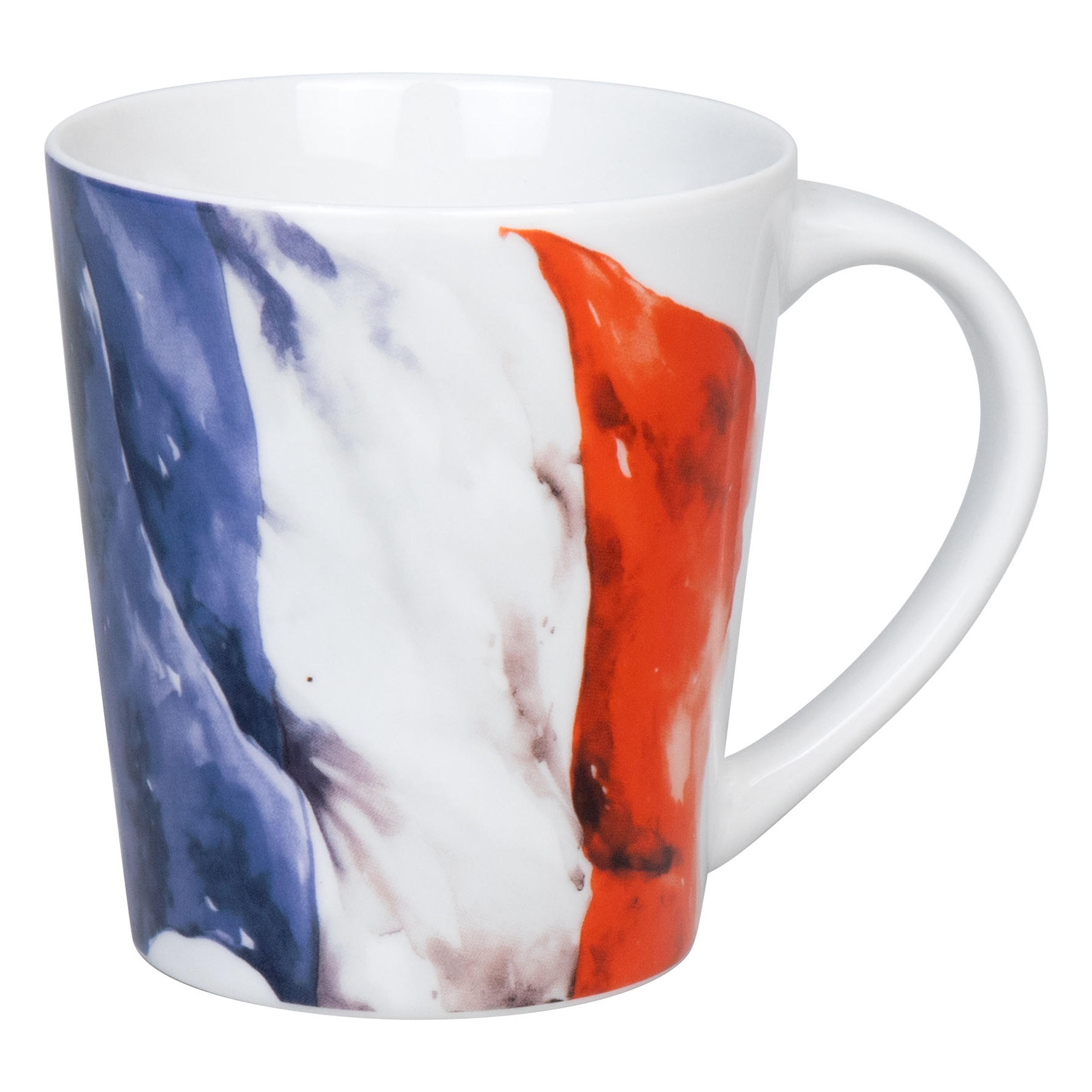 KAFFEEBECHER Flagge Frankreich - Naturfarben, Keramik (0.38L) - Könitz