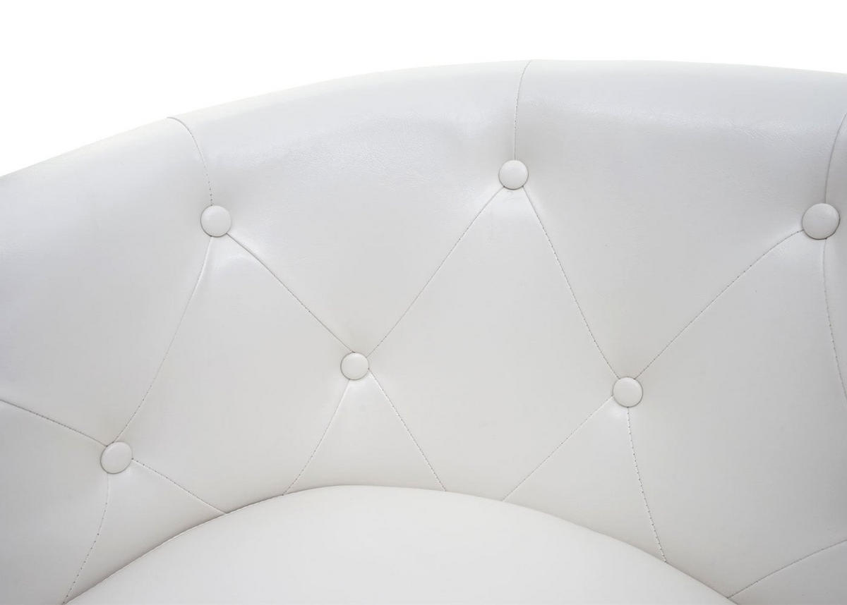 LOUNGESESSEL Weiß - Weiß, Textil (71/75/66cm) - MCW