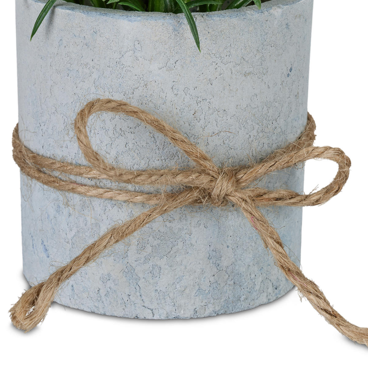 4XKUNSTPFLANZEN - Multicolor/Grau, Kunststoff/Stein (18cm) - Relaxdays