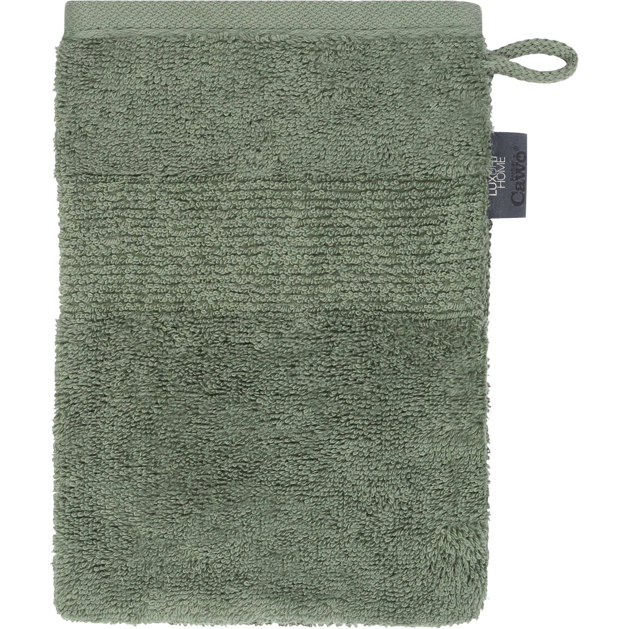 HANDTÜCHER THE LUXURY 5000 OLIV - 497 - Grün, Textil (16/22cm) - Cawö
