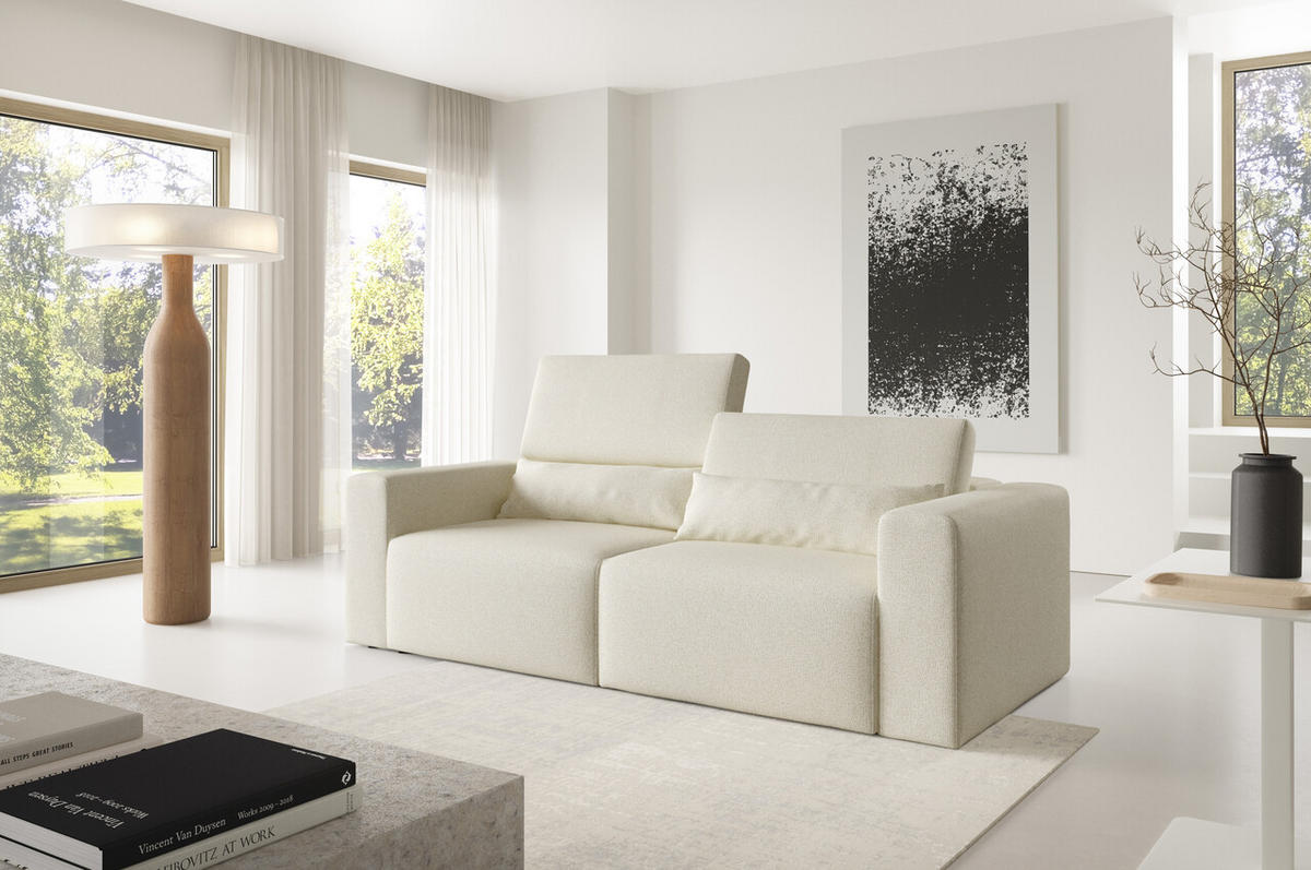 SOFA Modular Premium Beige - Beige/Schwarz, Holz/Holzwerkstoff (225/97/103cm) - Furnisell