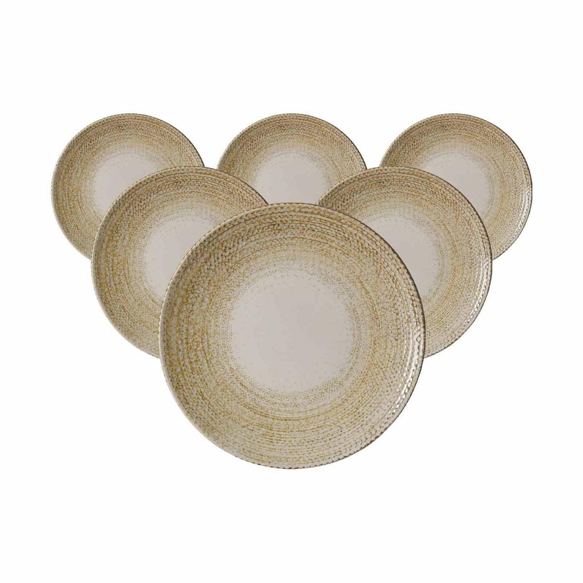 DESSERTTELLER Rimini beige ø 20,5 cm 6er Set - Beige, Keramik (20.5cm) - Ritzenhoff Breker