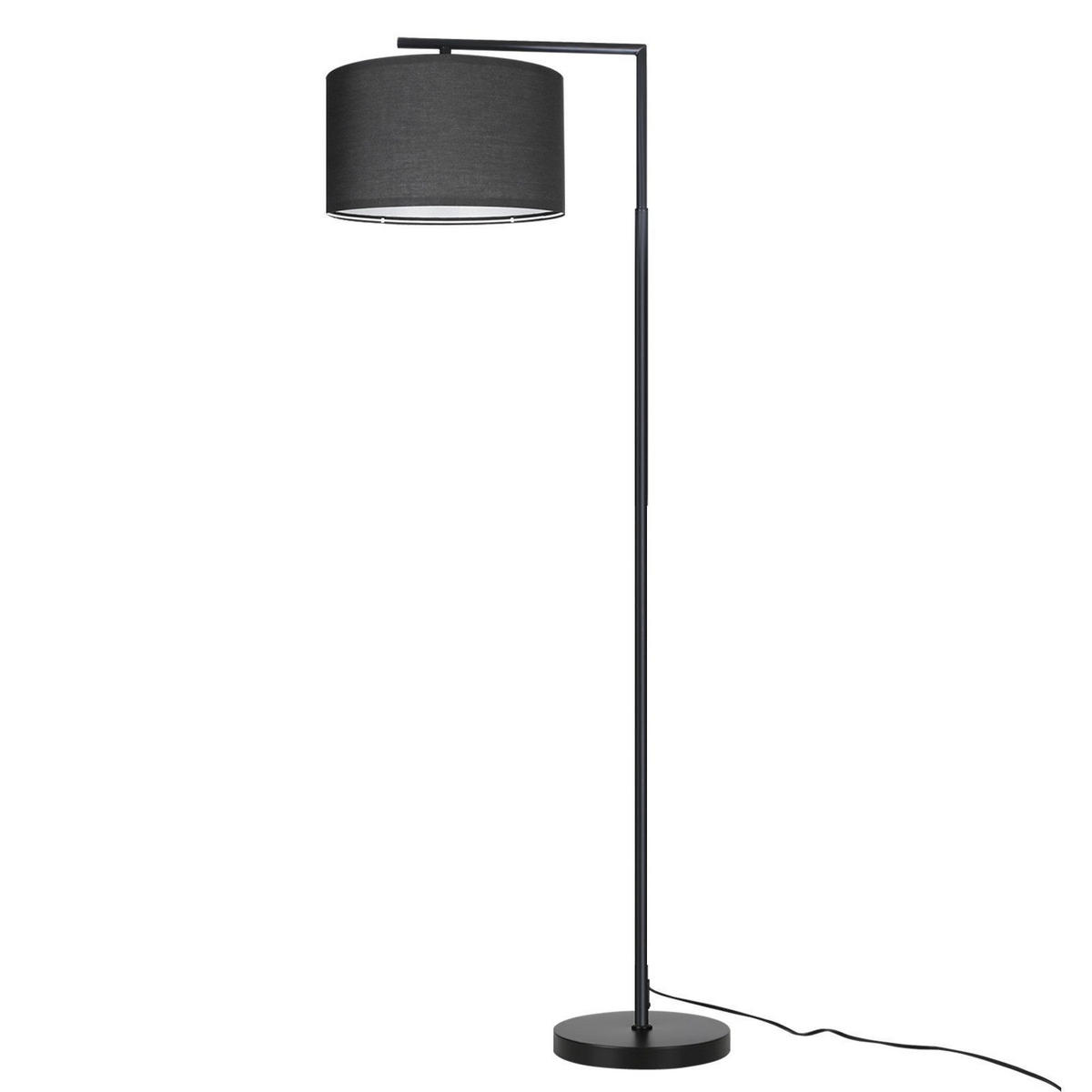 STEHLEUCHTE Karlsruhe 32/25/166 cm - Schwarz, Metall (86/25/145cm) - Nettlife