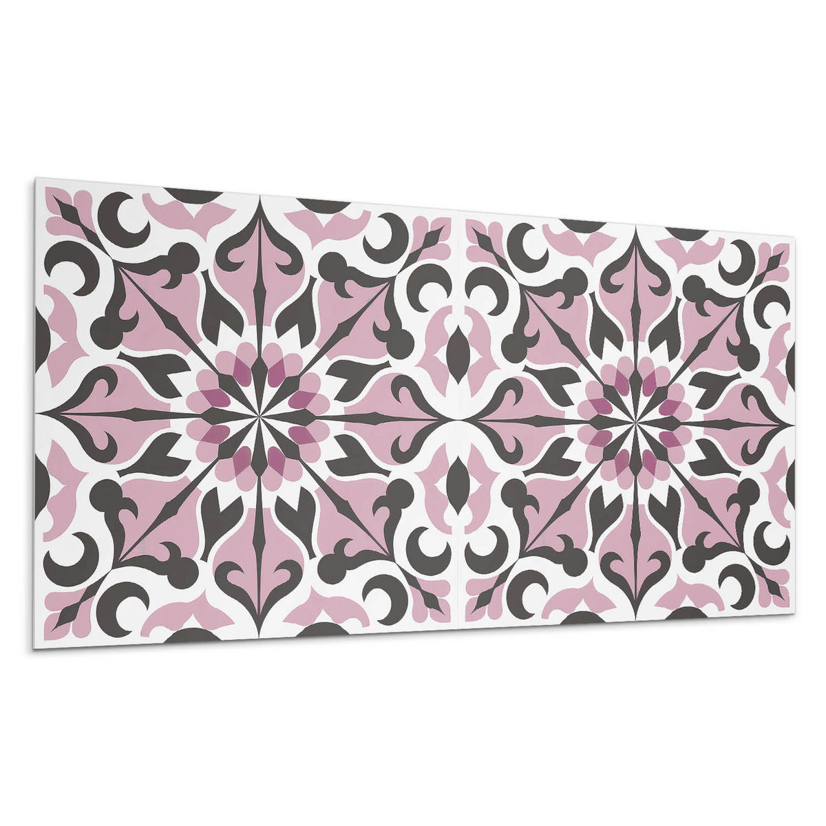 WANDPANEEL 10x 40x20 cm selbstklebend Orniven - Pink, Kunststoff (20/1.6/40cm) - Wallfluent