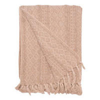 DECKE Tamara 130x180 cm, 100% Baumwolle, Natur - Naturfarben, Textil (130/180cm) - Au Maison