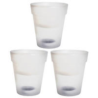 LED AUSSENLEUCHTE Blumentopf Weiß - Weiß, Kunststoff (16.7/16.7/19.5cm)