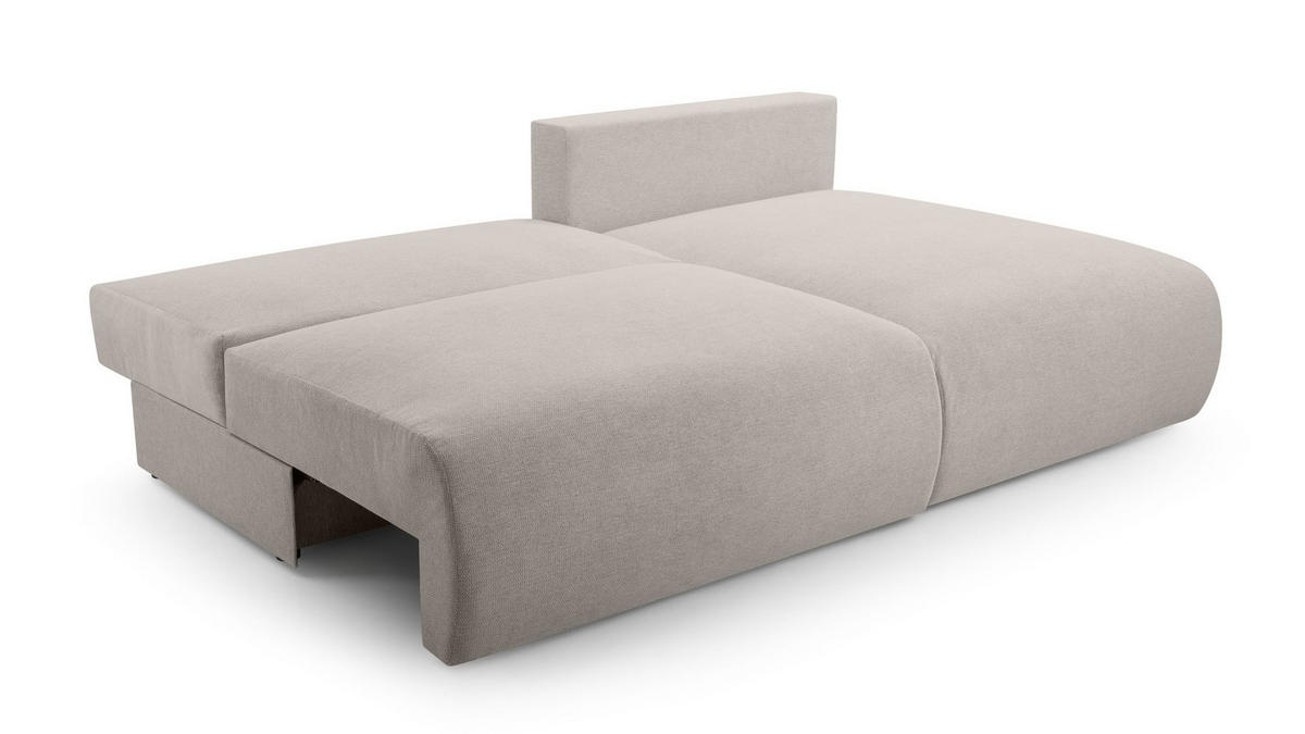 ECKSOFA mit Schlaffunktion Greste, Beige - Beige, Textil (150/223cm) - Meblito