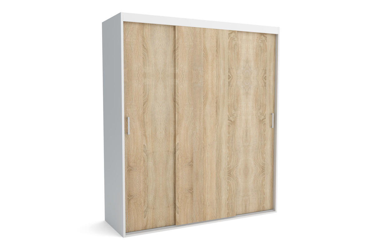 KLEIDERSCHRANK MAT A Beige 220x60x205 cm - Beige, Holzwerkstoff (220/205/60cm) - FURNLUX