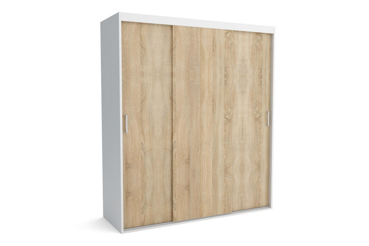 KLEIDERSCHRANK MAT A Beige 220x60x205 cm - Beige, Holzwerkstoff (220/205/60cm) - FURNLUX