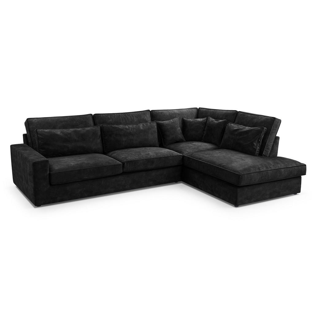 Thumbnail - Fedve Ecksofa, Dunkelgrau, Textil, L-Form, 280x224 cm, Wohnzimmer, Sofas & Couches, Wohnlandschaften, Ecksofas