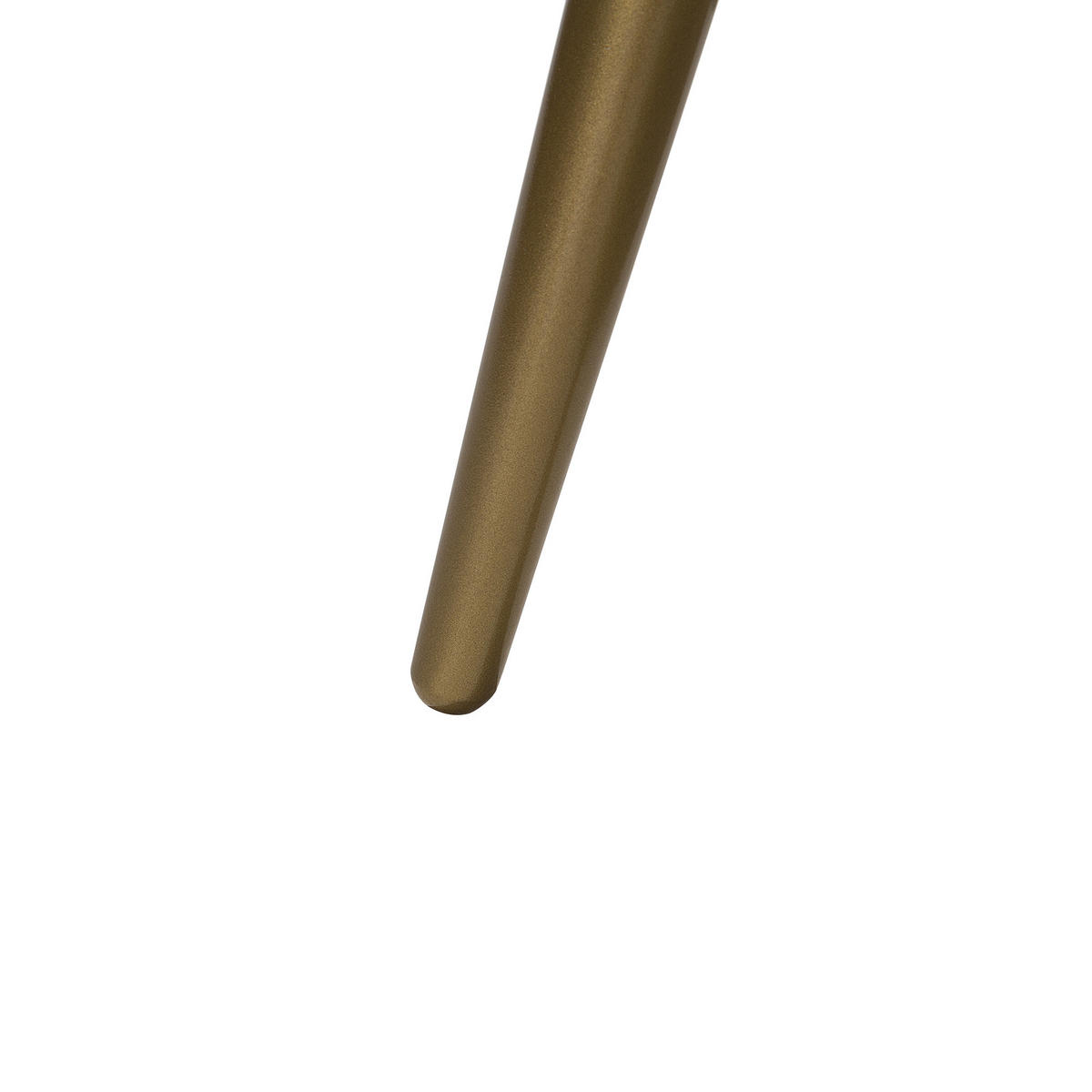 BEISTELLTISCH dunkler Holzfarbton/gold 44 cm Ramona - Dunkelbraun/Goldfarben, Holzwerkstoff (44/44/55cm) - Beliani