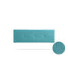 KOPFTEIL gepolstert NAPOLI Aqualine 115x50x5 cm - Türkis - Moonia - Türkis, Holz (115/5/50cm)