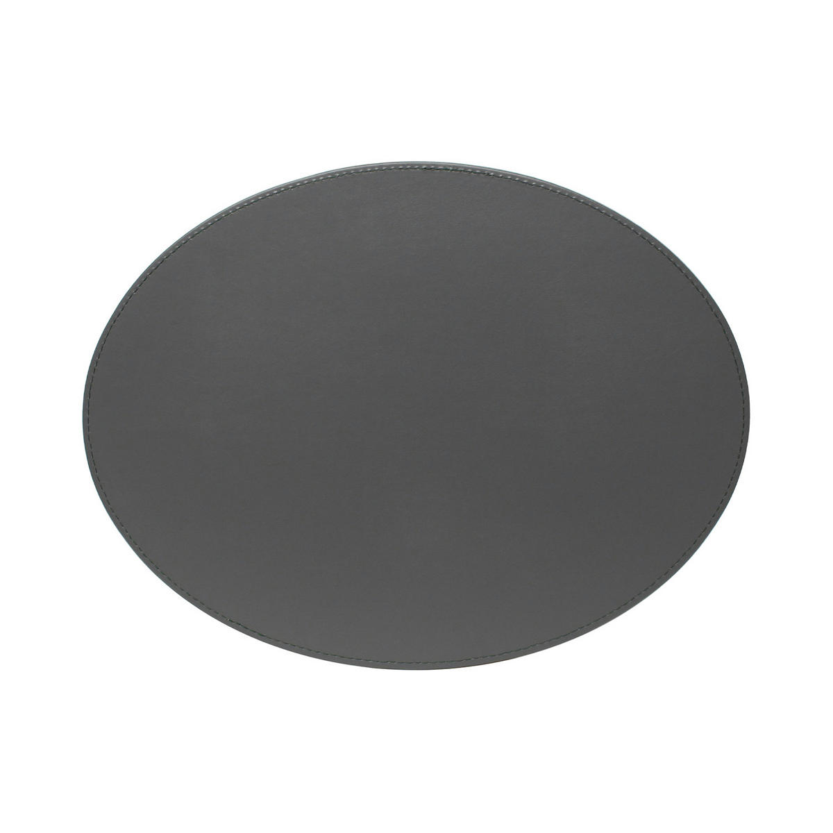 PLATZSET, Oval, Petrol/Anthrazit 45 x 34 cm - Petrol, Textil (45/35/0.5cm) - Freeform