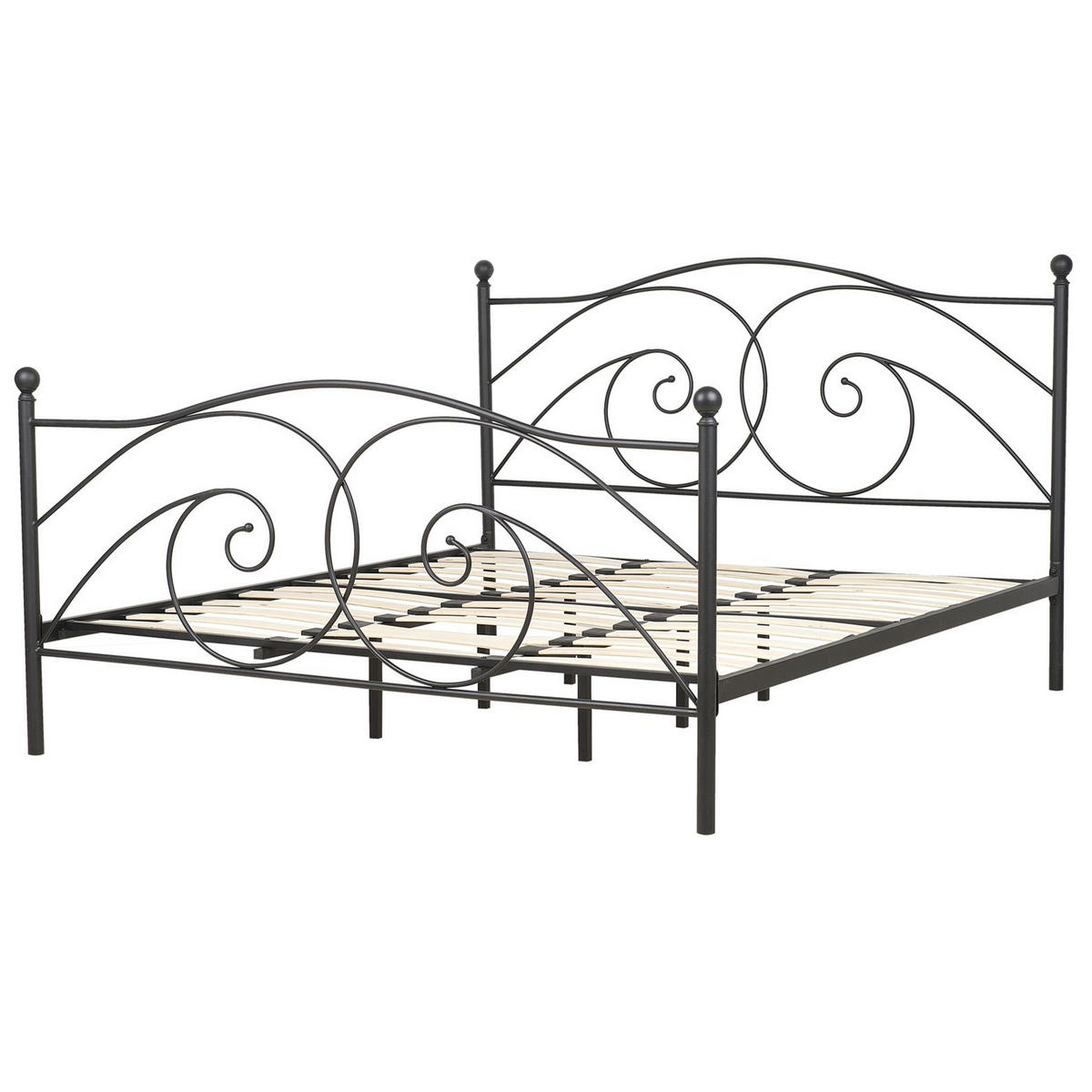 METALLBETT 180/200cm Schwarz Dinard - Schwarz, Metall (180/200cm) - Beliani