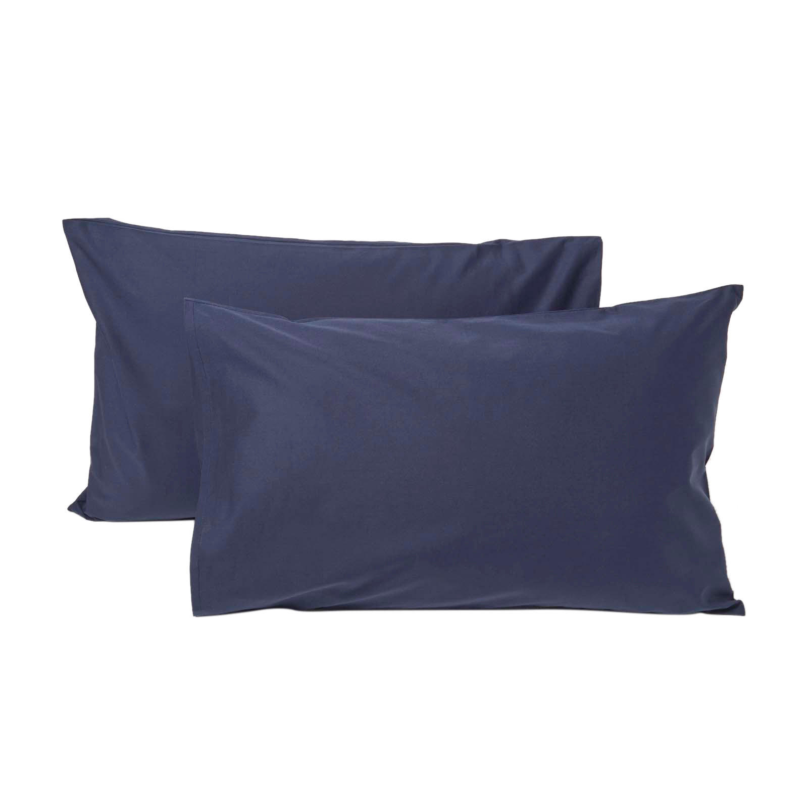 KINDER-KISSENBEZÜGE 2er-Set, Perkal - Dunkelblau, Textil (40/60cm) - Homescapes
