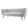SOFA Pas 3 - Hellgrau/Naturfarben, Holz/Textil (182/75/74cm) - MIRJAN24