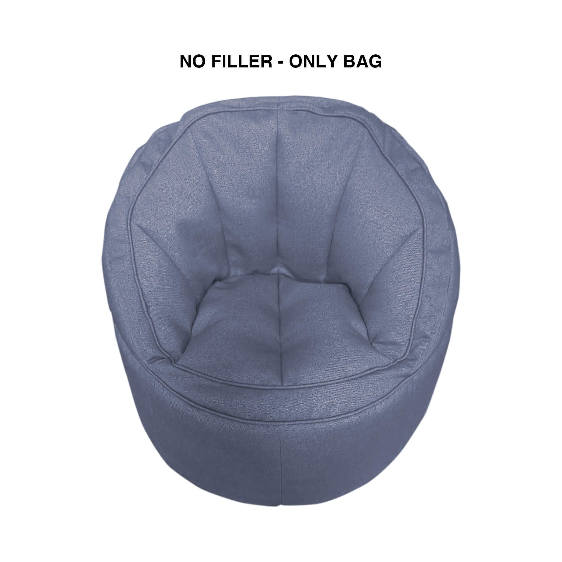 Mobili Rebecca Sitzsackbezug Blau 75x70x75 cm